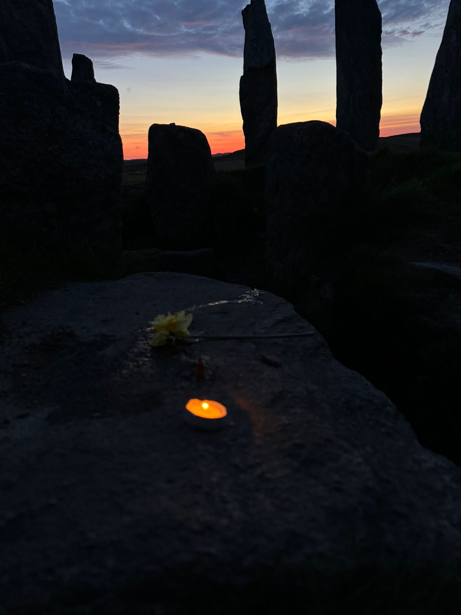 My Beltane altar at the Callanish Stones 2024