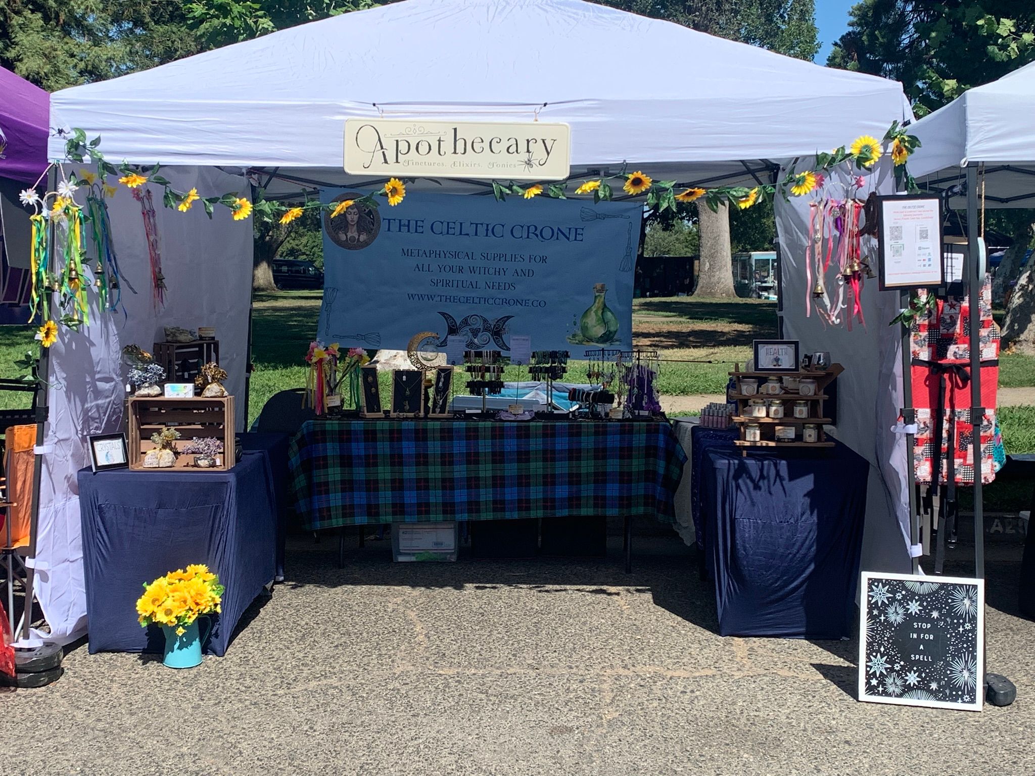 Carmichael Farmers Market booth