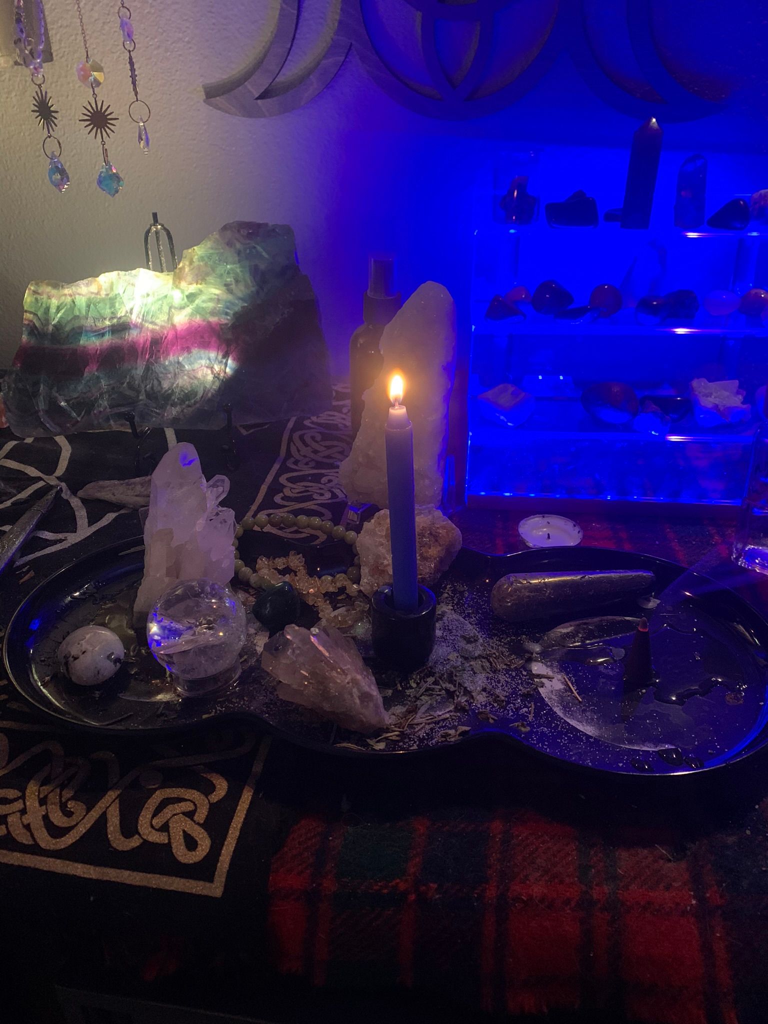 Doing a little spell work for my cousin's grandson with cancer